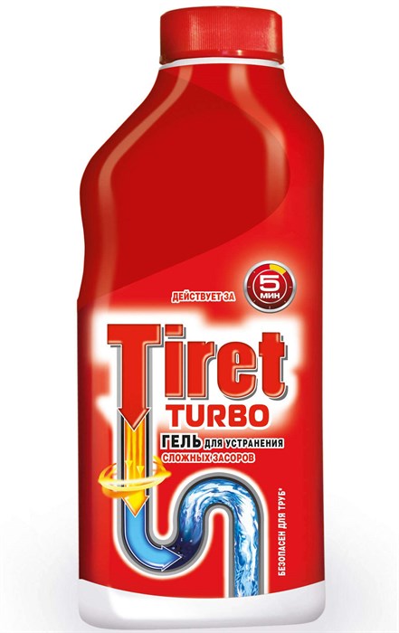 Гель для устранения засоров Tiret Turbo 500 мл - фото 2765254