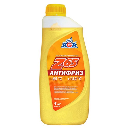 Антифриз желтый AGA-Z-65 1 кг - фото 2766364