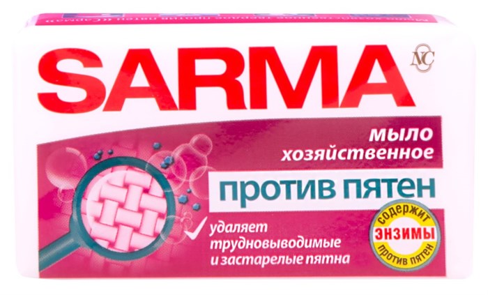 Мыло хозяйственное Sarma против пятен 140 г - фото 2770373