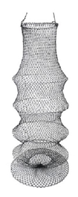 Садок рыбацкий сетка 5 колец 110 см в чехле - фото 2770661