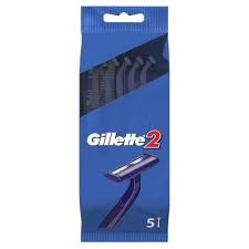 Станок для бритья Gillette2 набор 5 шт - фото 2771704