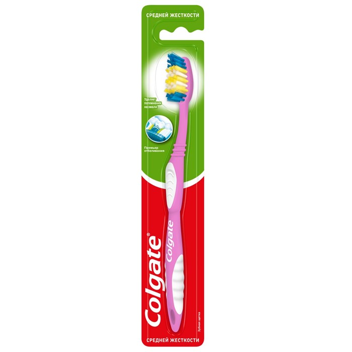 Зубная щетка Colgate Премьер отбеливания средней жесткости - фото 2772917