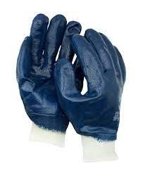 Перчатки облитые синие маслобензостойкие - фото 2773003