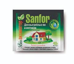 Порошок для выгребных ям и септиков Sanfor Bioактиватор 40 г - фото 2773769