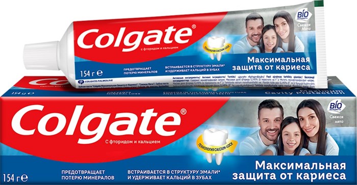 Зубная паста Colgate 100 мл Максимальная защита от кариеса Свежая мята - фото 2775085