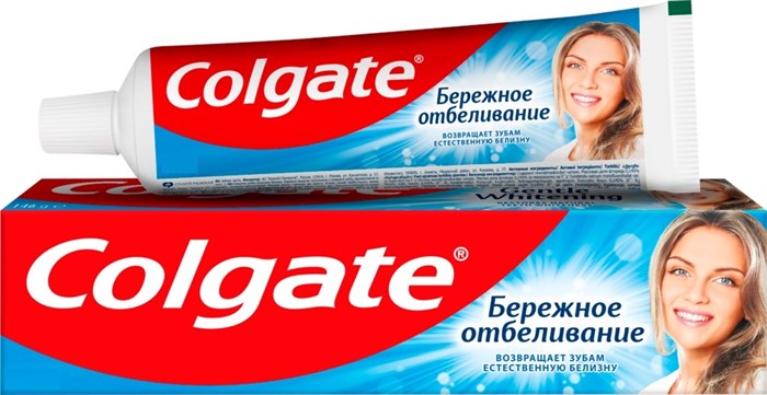 Зубная паста Colgate 100 мл Бережное отбеливание - фото 2775094