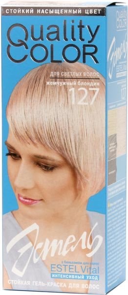 Краска для волос Эстель Quality Color 127 Жемчужный блондин - фото 2775518