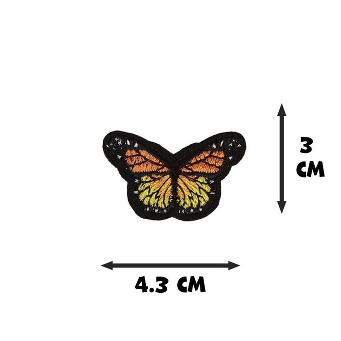 Термо апликация Бабочка 4*3,3 см - фото 2777805
