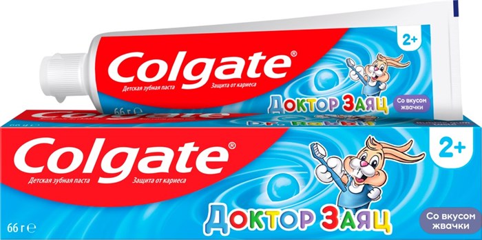 Зубная паста детская Colgate Доктор заяц Со вкусом жвачки 50 мл - фото 2778304