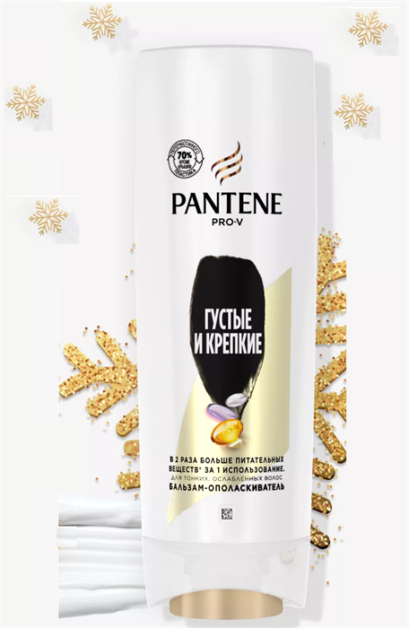 Бальзам для волос PANTENE Густые и крепкие 360 мл - фото 2779735