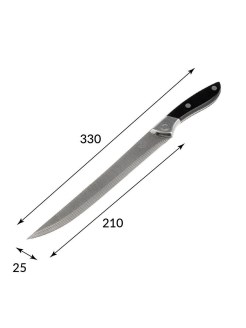 Нож кухоннный 666 С04 длина 33см лезвие 21см - фото 2780187