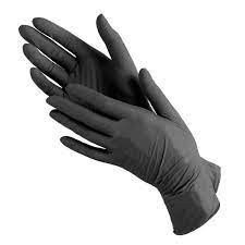 Перчатки нитриловые черные размер М 1 пара - фото 2780227