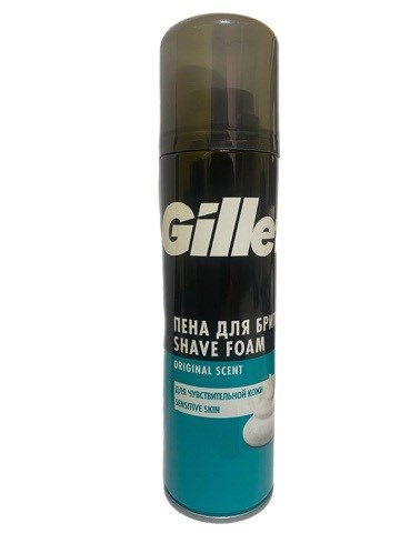 Пена для бритья Gillette для чувствительной кожи 200 мл - фото 2783957