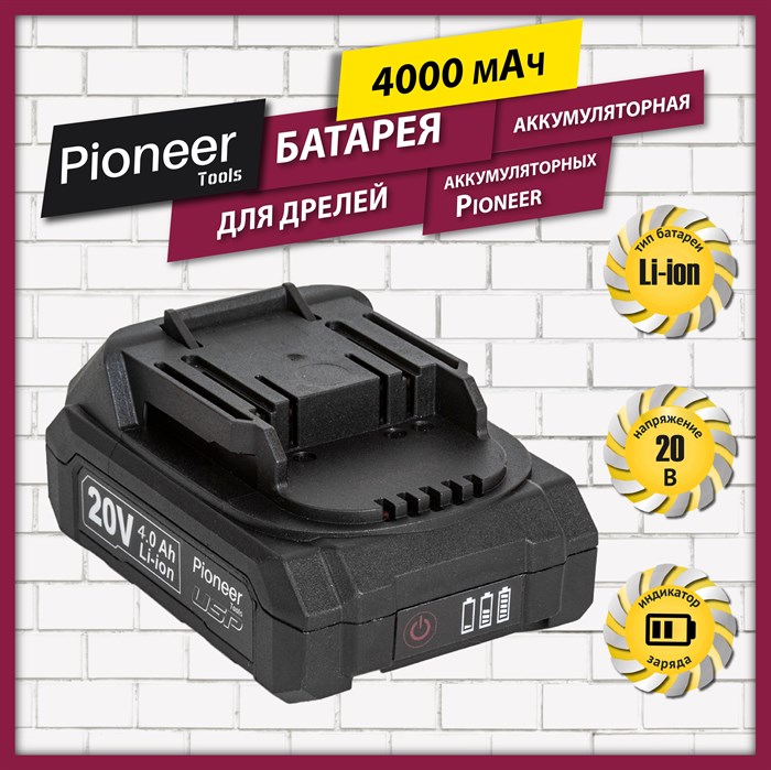 Аккумуляторная батарея Pioneer BT-M20V3sl-01 - фото 2784518