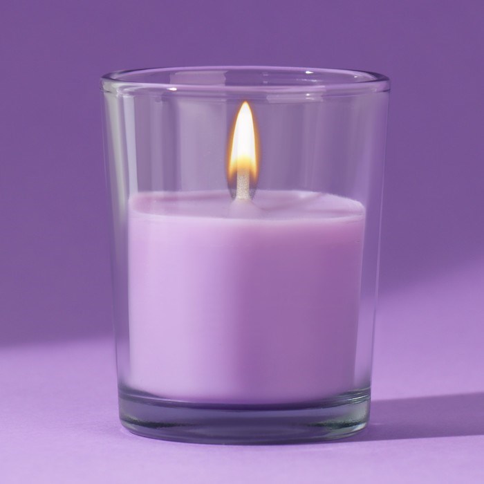 Свеча в стакане «Вишня», 5 х 6 см - фото 2785417