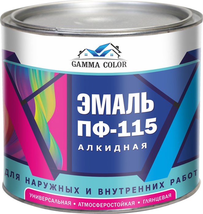 Краска Эмаль ПФ-115 2,6кг белая  Gamma Color - фото 2787374