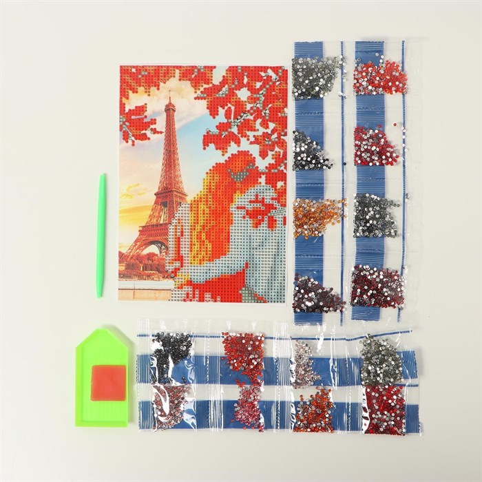 Алмазная мозаика с частичным заполнением «Париж» 15×21 см, холст 5299769 - фото 2787925