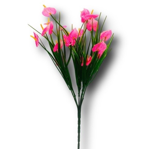 Цветы исск Калла букет 7 веток 32 см пластик 984 - фото 2788299