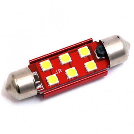 Лампа авто С5W T10*41(SV8.5-8) 12V 6SMD-3030 - фото 2788975