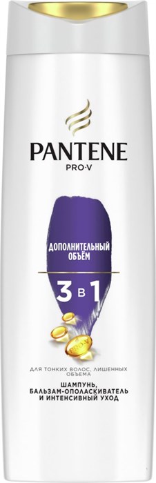 Шампунь для волос PANTENE 3в1 Дополнительный объем 360 мл - фото 2789102