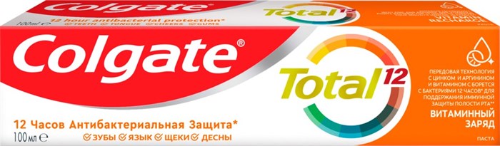 Зубная паста Colgate Total Витаминный заряд 100 мл - фото 2789738