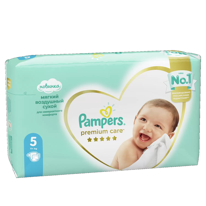 Подгузники Pampers premium care №5 11+ кг 1 шт - фото 2789960