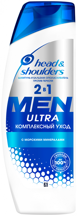 Шампунь для волос Head&Shoulders 2в1 Men Ultra Комплексный уход 400 мл - фото 3137172