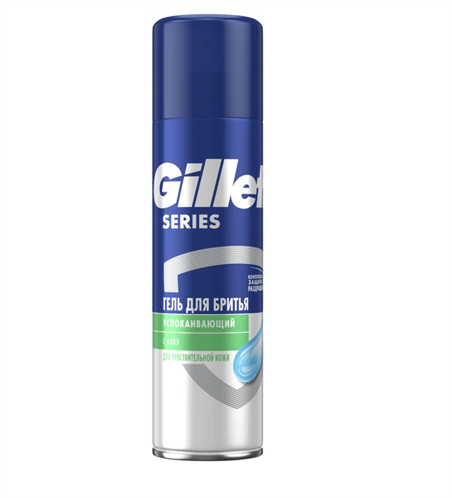 Гель для бритья Gillette SERIES Успокаивающий с Алоэ 200 мл - фото 3138479