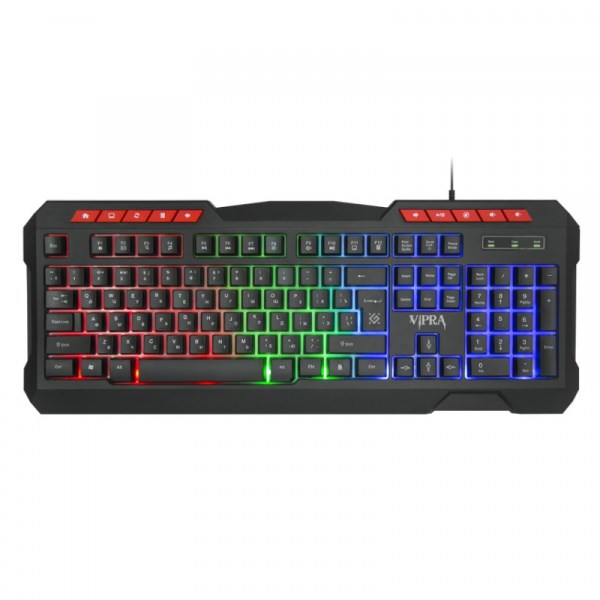 Игровая проводная клавиатура Defender Vipra GK-586 черная (45586) - фото 3246902