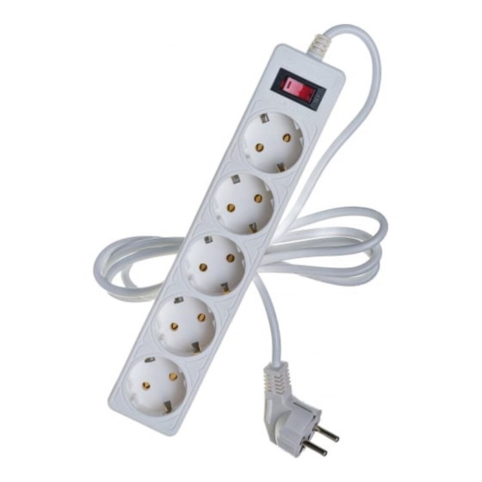 Фильтр сетевой 1,8м 5 розеток 16А Smartbuy SBSP-5-18-G - фото 3635437