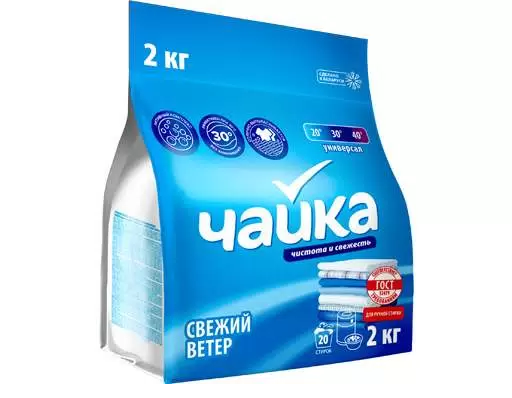 Порошок стиральный Чайка для ручной стирки 2 кг - фото 3702141