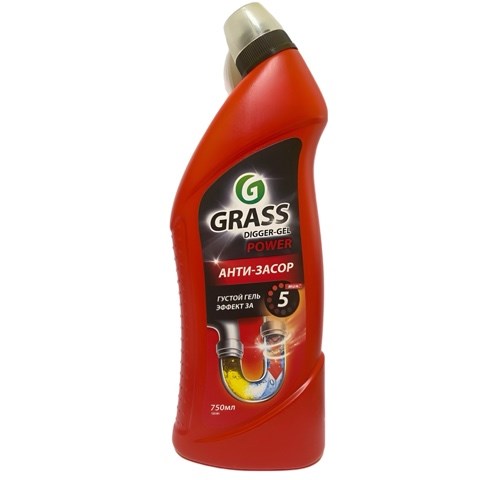 Средство для прочистки канализационных труб Grass Анти-засор 750 мл - фото 3714270