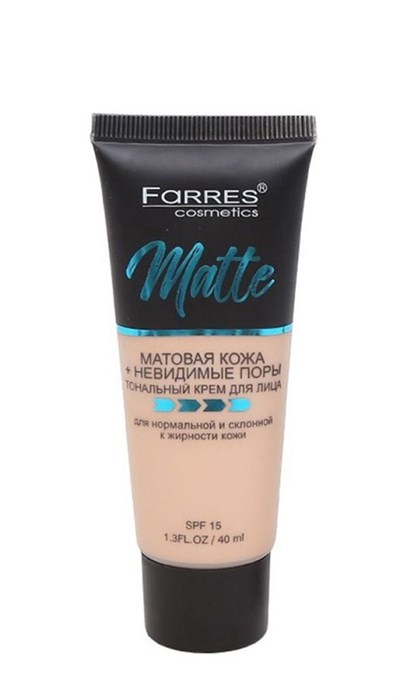 Тональный крем Faress matte тон 02 слоновая кость 40 мл - фото 3715563