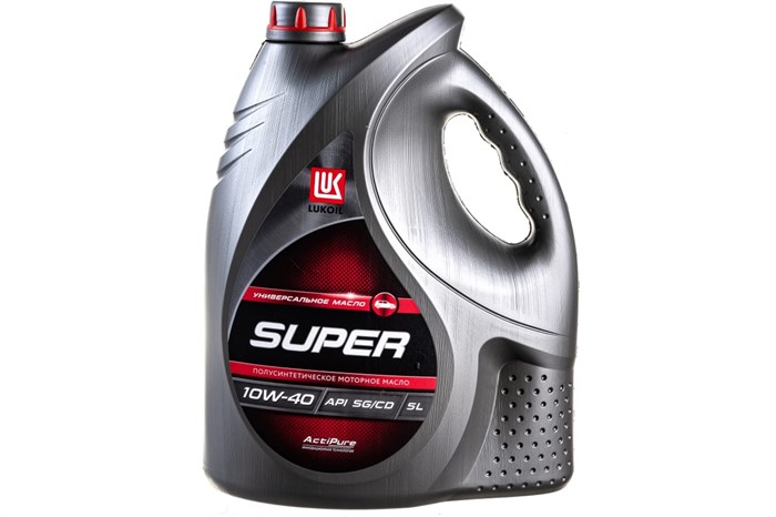 Масло моторное полусинтетика 10W-40 5л LUKOIL SUPER - фото 3786748