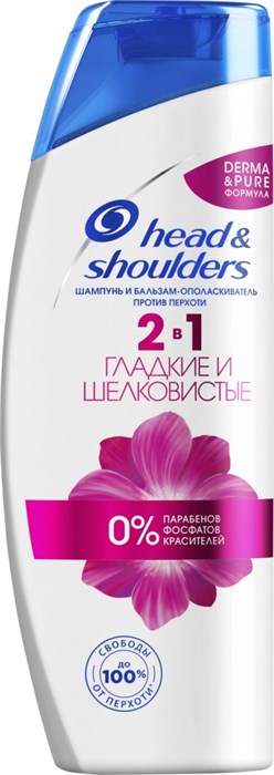 Шампунь для волос Head&Shoulders 2в1 Гладкие и шелковистые 400 мл 1382951 - фото 3877177