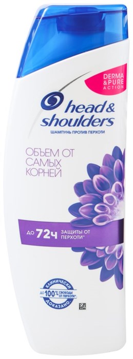Шампунь для волос Head&Shoulders Объем от самых корней 400 мл 1389604 - фото 3884518