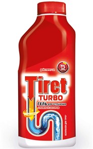 Гель для устранения засоров Tiret Turbo 500 мл