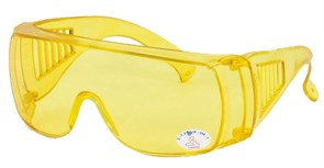 Очки защитные с широкими дужками желтые ИСТОК