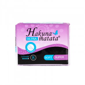 Прокладки гигиенические Hakuna matata ультра софт супер 8 шт