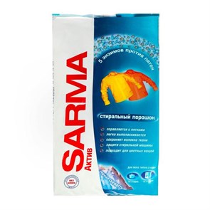 Порошок стиральный Sarma универсальный для цветных вещей 800 г