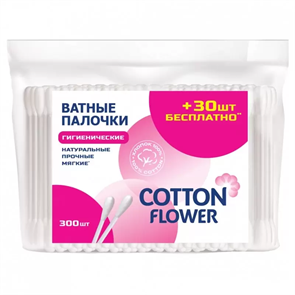 Ватные палочки 300 шт Cotton Flower