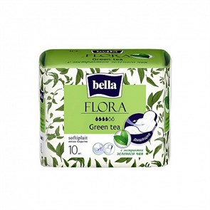 Прокладки гигиенические Bella Flora Green Tea 10 шт