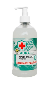 Мыло жидкое антибактериальное AURA сlean 500 мл
