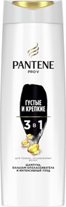 Шампунь для волос PANTENE Густые и крепкие 3в1 360 мл