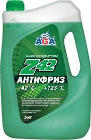 Антифриз зеленый AGA-Z-42 5 кг
