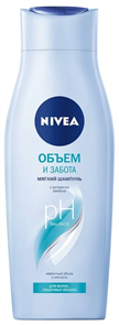 Шампунь для волос NIVEA объем и забота экстракт бамбука 400 мл