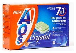 Таблетки для посудомоечной машины AOS Crystal 1 шт
