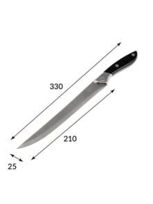 Нож кухоннный 666 С04 длина 33см лезвие 21см