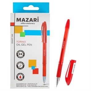 Ручка шариковая 0,7мм 5701-72 Mazari Torino чернила красные