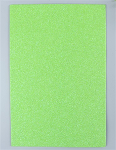 Фоамиран Глиттерный зеленый 20*30 см А4 1 шт